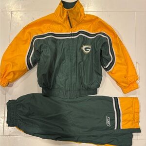 Reebok Green and Orange Tracksuit